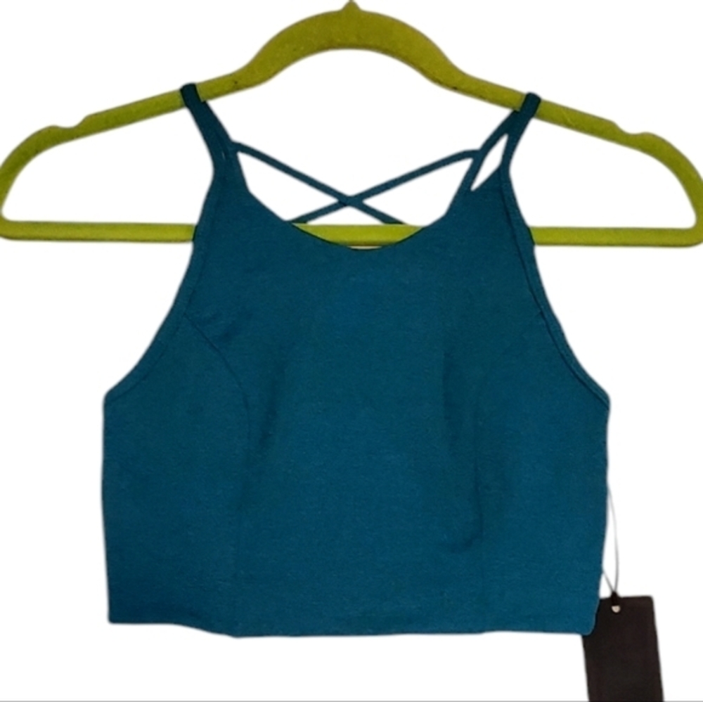 New Lanston Sport Cropped Bralette Athleisure Yoga Workout Women Size Small NWT